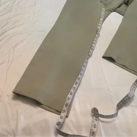 Jones NY Light Sage Green Blazer PantSuit 2Pc Set Sz 12 NWT High Waist Loose Fit - Picture 14 of 16